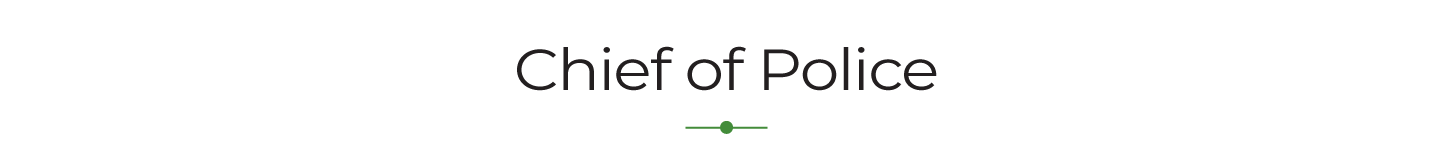 Title Banner Chief of Police